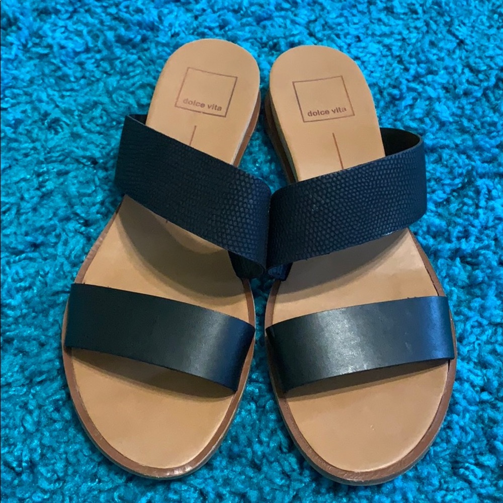 Dolce Vita Pasia Banded Slide Wedge Sandal